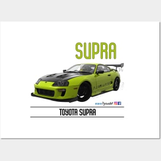 Supra Time Attack Lime Carbon Posters and Art